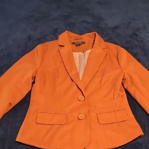 Paper Tee Vibrant Orange Blazer